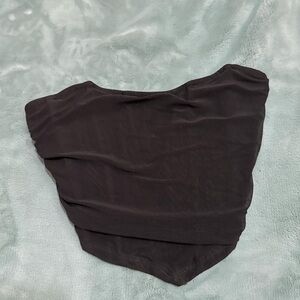 black corset going out top